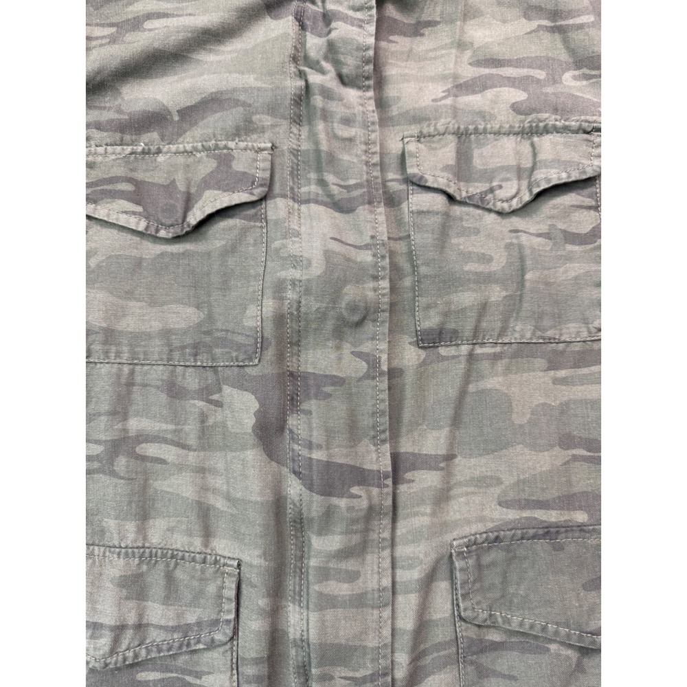 Sanctuary Camo Utility Jacket Button Zip Pockets … - image 5